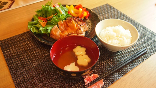 鶏の照り焼き料理作り