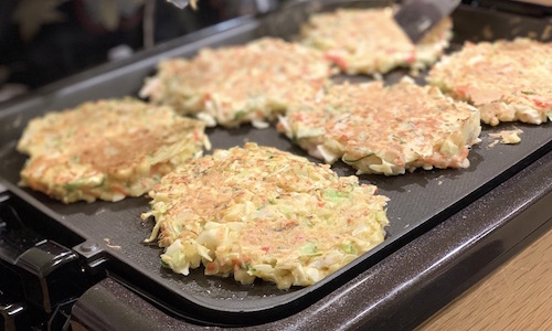 お好み焼き作り