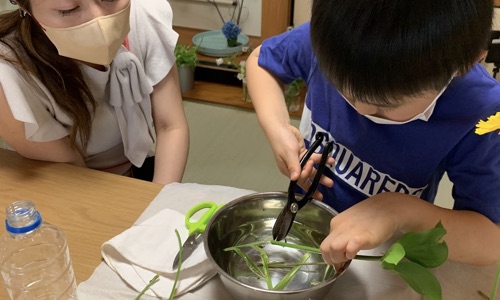 Children's flower arrangement class