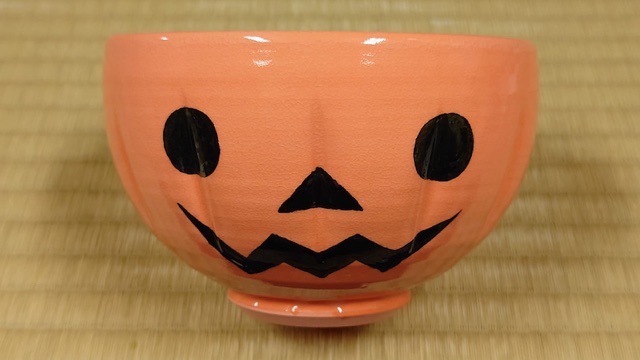 抹茶茶碗 ハロウィン